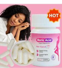 Boric Vaginal Suppositories, Control yest Infections. 600 Mg- 30 CAPSULES. picture