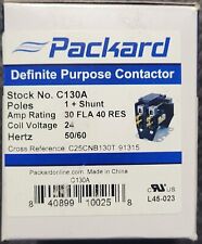 Packard C130A Contactor 1 Pole 30 Amps 24 Coil Voltage - NEW picture