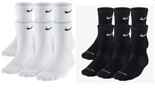 Nike Everyday Plus Cushioned Training Socks 1, 2, 3, OR 6 PAIRS WHITE OR BLACK picture