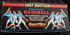 1987 Sportflics Edition Magic MOTION Trivia Baseball Card Factory Set 200 Cards picture