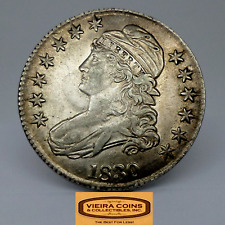 1830 Capped Bust Silver Half Dollar, AU / Uncirculated - #C27488NQ picture