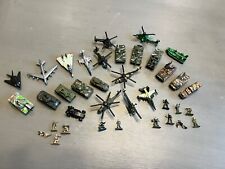 Micro Machines Military Lot of 37 Galoob Tanks Planes Copters & Troops picture