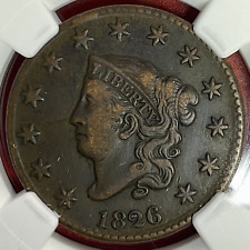 NGC VF-30 1826 CORONET HEAD LARGE CENT picture