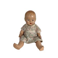 ANTIQUE 1900’s PAPER MACHE BABY DOLL Large Damaged picture