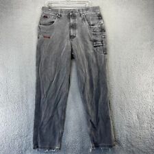 Vintage Fubu Jeans Mens 36x34 Cargo Carpenter Faded Distressed Fit 34x32 90s picture