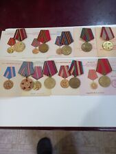 Винтажный советский набор различных наград и медалей СССР 9шт с документами. picture