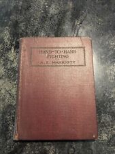 WWI Hand-To-Hand Fighting Personal Defense For Soldier A E Marriott 1918 1st Ed. picture