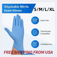 1-3000Pcs 4 Mil Medical Grade Nitrile Exam Latex Free Disposable Gloves S/M/L/XL picture