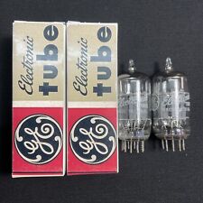 MATCHED PAIR GE 12AX7A (ECC83) AUDIO VACUUM TUBES TESTED VINTAGE 5.10316.C picture