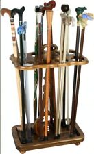 Handmade Antique Designer Wooden Storage Rack for Walking Canes Sticks Golf Club picture