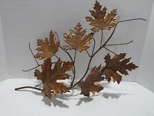 VTG COPPER LEAVES WALL HANGING DECORATIVE COPPER LEAVES picture