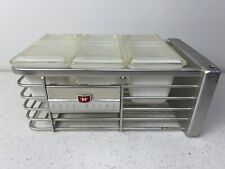 Vintage Hotpoint Refrigerator LEFTOVERS Part Shelf Original Milk Glass W/lids picture