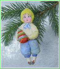 🎄Vintage antique Christmas spun cotton ornament figure #215241 picture