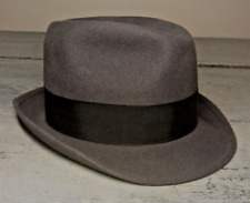 Vintage Harcfeild Memphis Tenn. Morfelt Wool Fedora Hat Size 6 3/4 Made in USA picture