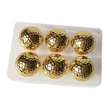 1/3/6pcs Golf Balls 42.67mm Accessories Indoor Outdoor Training Ball Gold Plated picture