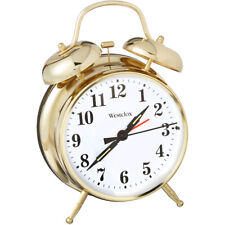 Westclox Big Ben Twin Bell Alarm Clock Quartz Analog Dial Light 70010G New, Gold picture