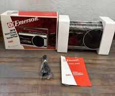 Vintage Emerson AM FM Cassette Recorder Radio Player Model K3663 New Old Stock picture