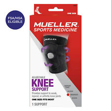 Mueller Adjustable Knee Brace Support, Black, One Size Fits Most picture