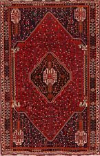 Vintage Geometric Kashkoolii Tribal traditional Hand-knotted Wool Area Rug 5x8 picture