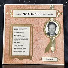 John McCormack - Sings Songs LP VG+ SC 843 Mono Vinyl Record picture