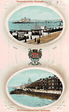 Morecombe,U.K.2 Views,Lancashire,Embossed,Used,1917 picture