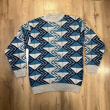 Vintage Royal Prestige Sweater Mens XL Geometric Aztec Knit Pullover picture