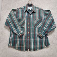Alaska Wilderness Gear 1959 Shirt Men's XL Multicolor Button Up Plaid Flannel picture