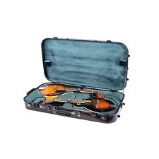 Crossrock Double Mandolins Fiberglass Case fits Two A-A,F-F, A-F style Mandlin picture