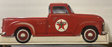 Texaco Motor Oil Red Tin Metal Truck Die cut sign RARE New 22 in length 9 in H picture