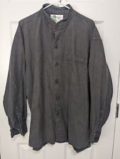 Joey Mars Shirt Mint Extra Large Button Up Long Sleeve Hemp Casual picture