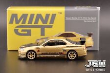 Mini GT Nissan Skyline GT-R (R34) Top Secret Gold Japan Exclusive MGT00676 1/64 picture