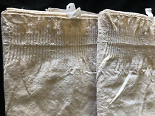 Pair Antique French Handwoven Slubby Chanvre Linen Towels Torchons picture