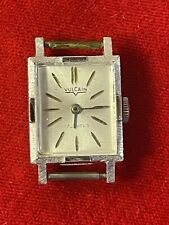 Vintage Vulcain 17j 14K Solid White Gold Watch Case- Runs picture