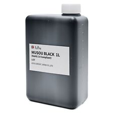 MUSOU BLACK PAINT - Blackest Acrylic Paint 1L 1000ml - , US Seller picture