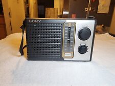 Vtg Sony ICF-F10 2 Band FM/AM Portable Battery Transistor Radio-Tested Working picture