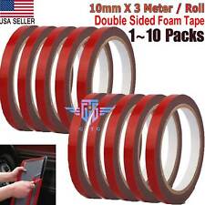 1-10X Auto Tape Acrylic Foam Double Sided Mounting Adhesive 3m x 10mm Truck Car picture