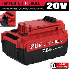 NEW 7.0Ah 20 Volt Lithium-Ion Battery for PORTER CABLE 20V Max PCC680L PCC685L picture