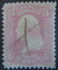 USA 1861-62 3c Washington #64  F-VF with light pen cancel and T. Crowe Certify picture
