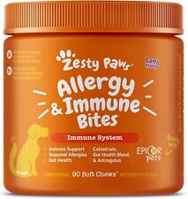 Zesty Paws Allergy Immune Bites Supplement for Dogs - All Ages (90 Soft Chews) picture