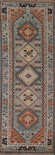 Exquisite Traditional Hand-Knotted Heriz Serapi Indian Wool Runner Rug 3x8 ft picture