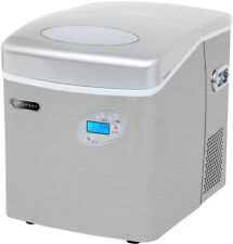 Portable Ice Maker 49 lb. in Stainless Steel Includes Water Connection picture