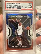 2020-21 Panini Prizm Anthony Edwards Red White Blue Prizm Rookie RC PSA 9 #258 picture