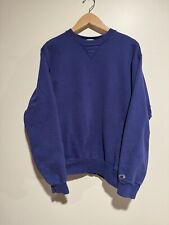 Vintage 90s Champion Single V Indigo Crewneck Sweatshirt Size L Made in USA picture