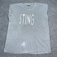 Vintage Y2K STING Concert Tour T Shirt Mens Size XL Gray Sleeveless The Police picture