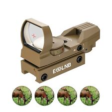 Red Green Dot Rifle Scope 4 Reticles Reflex Sight Tactical 20mm/22mm Mount Rail picture