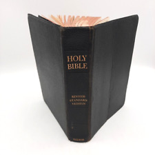 Vintage 1953 Holy Bible Revised Standard Version Thomas Nelson & Sons Black picture