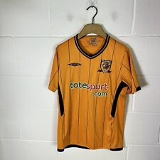 Hull City FC Football Shirt Mens Small Umbro Orange 2009/10 Home Kit EFL Retro picture