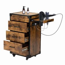 Vintage Stylist Salon Cart Station Barber Beauty Spa Storage Trolley w/Drawers picture