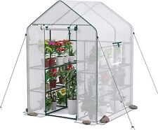 WORKPRO Outdoor Walk-in Greenhouse Large 4 Ground Anchors Gardening Green Houses picture