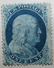 United States Stamp #24 Franklin 1 Cent 1857 Antique Rare StampBook3-5 picture